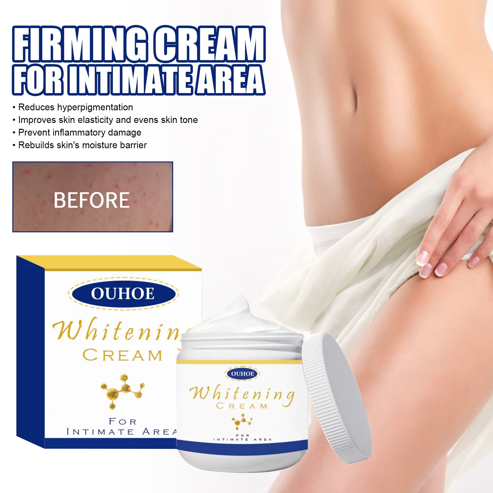 Body Whitening Cream, Lightening Dull Skin Even Skin Tone Moisturizing Skin Beauty Cream