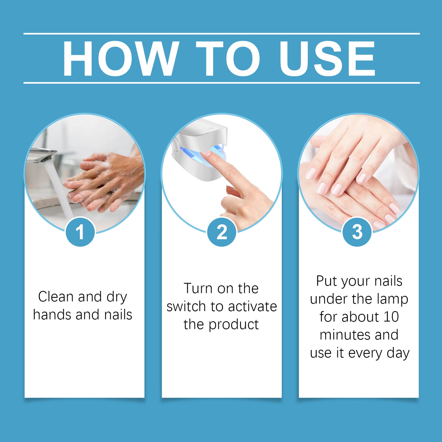 EOHOE  Nail Care Instrument, Nail Care Instrument Maintenance Instrument Daily Gentle Repair Strong Strong