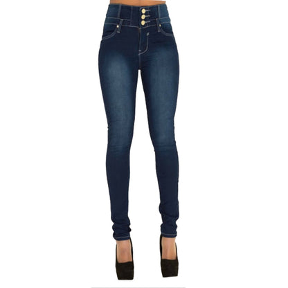 Jeans skinny donna primavera estate Pantaloni a matita in denim Jeans elasticizzati di marca superiore Pantaloni a vita alta Jeans a vita alta da donna