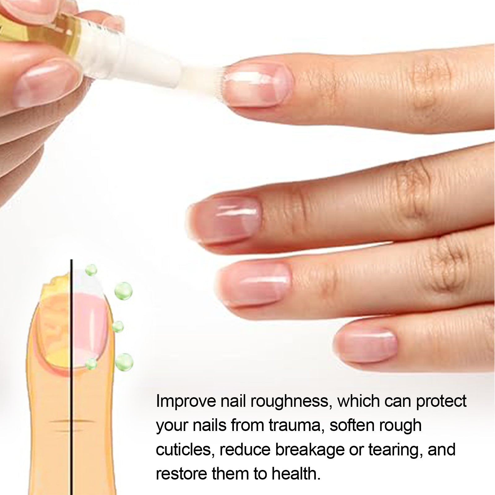 Cuticle Oil Pen, Repair Nails Rotten Nails Thickening Soft Nail Polish Care Oil