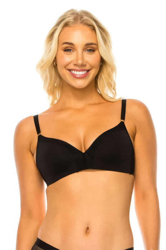Reggiseno senza ferretto con fascia in rete