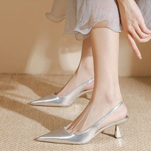 Pointed toe sandals for women in summer with skirts, niche design, high heels and stilettos