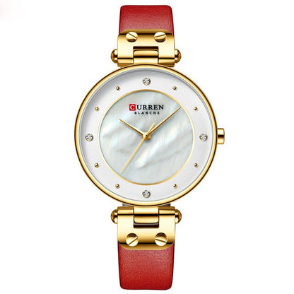 Reloj Curren para mujer, relojes de lujo de primeras marcas, reloj de pulsera de cuarzo resistente al agua para mujer, reloj de moda para mujer y niña, relojes femeninos