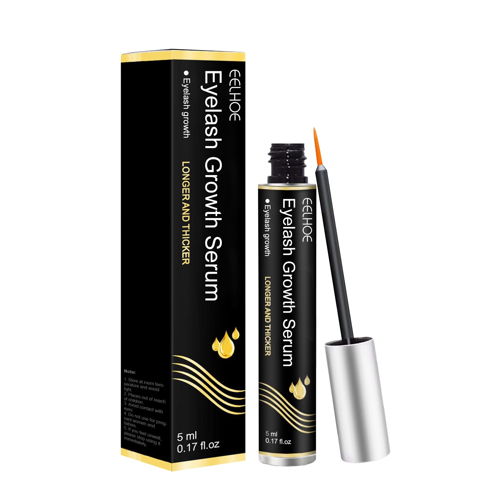 Slimming And Lengthening Mascara Without Trace, Natural Mascara Moisturizing Mascara Black Curl Eyelashes And Eyebrows