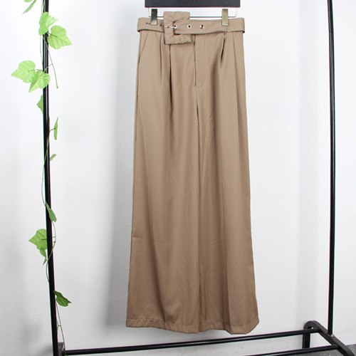 Women Long Capris Spring Sashes Wide Leg Pant Loose Casual Empire Trailing Trousers Pants Femme Khaki Black