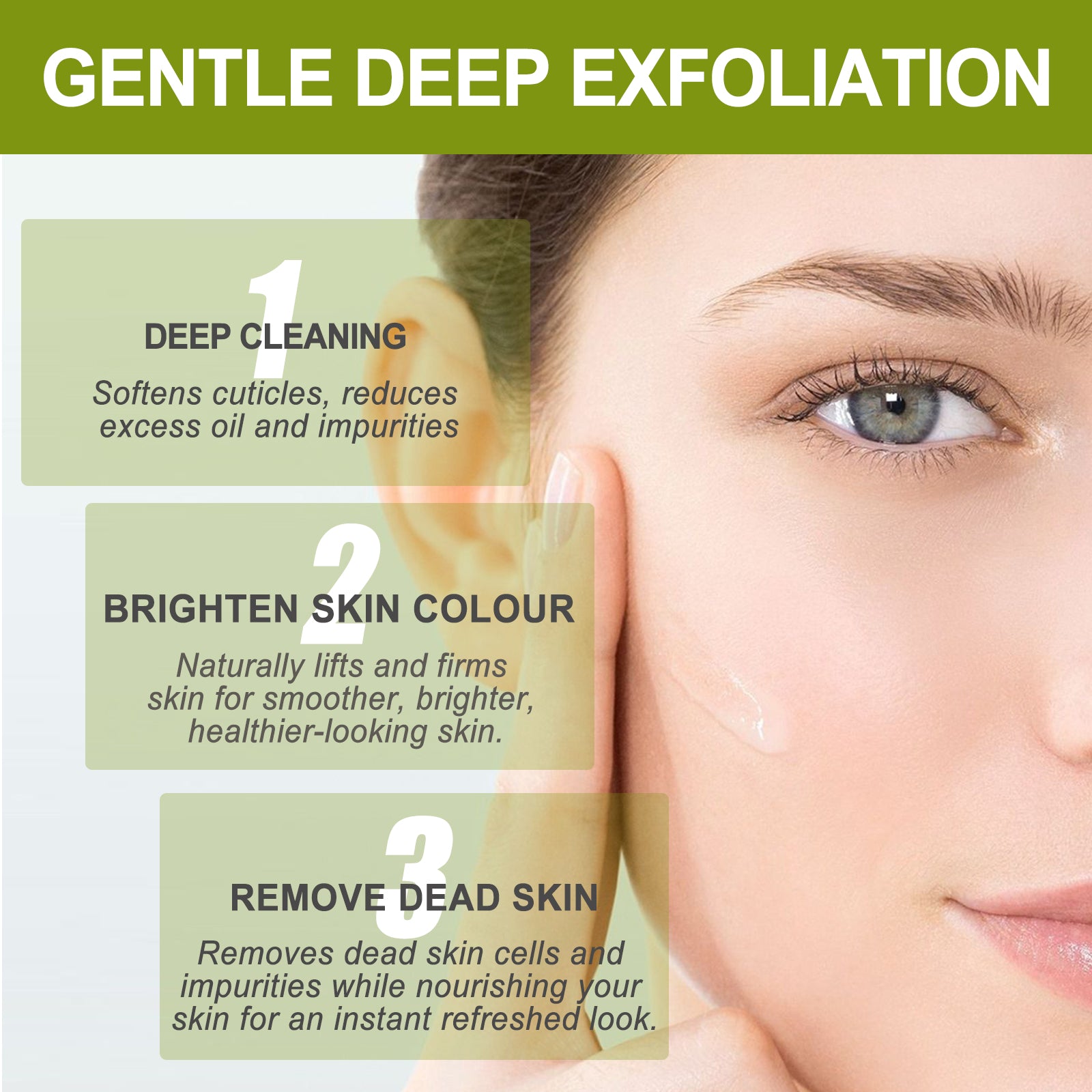 Face Brightening Peeling Gels, Facial Cleansing Exfoliation Skin Pores Hydrating Firming Beauty Gels