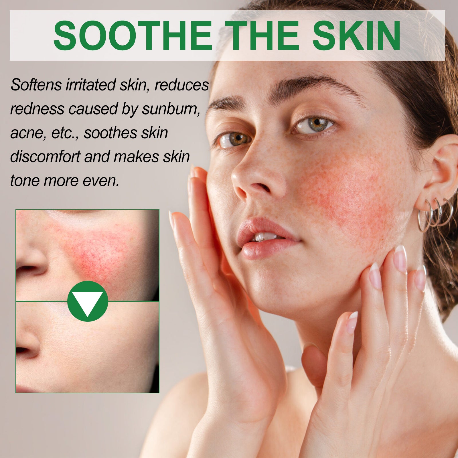 Color Correction Treatment Cream, Lighten Spots After Sun Repair Moisturizing Skin Beauty Cream