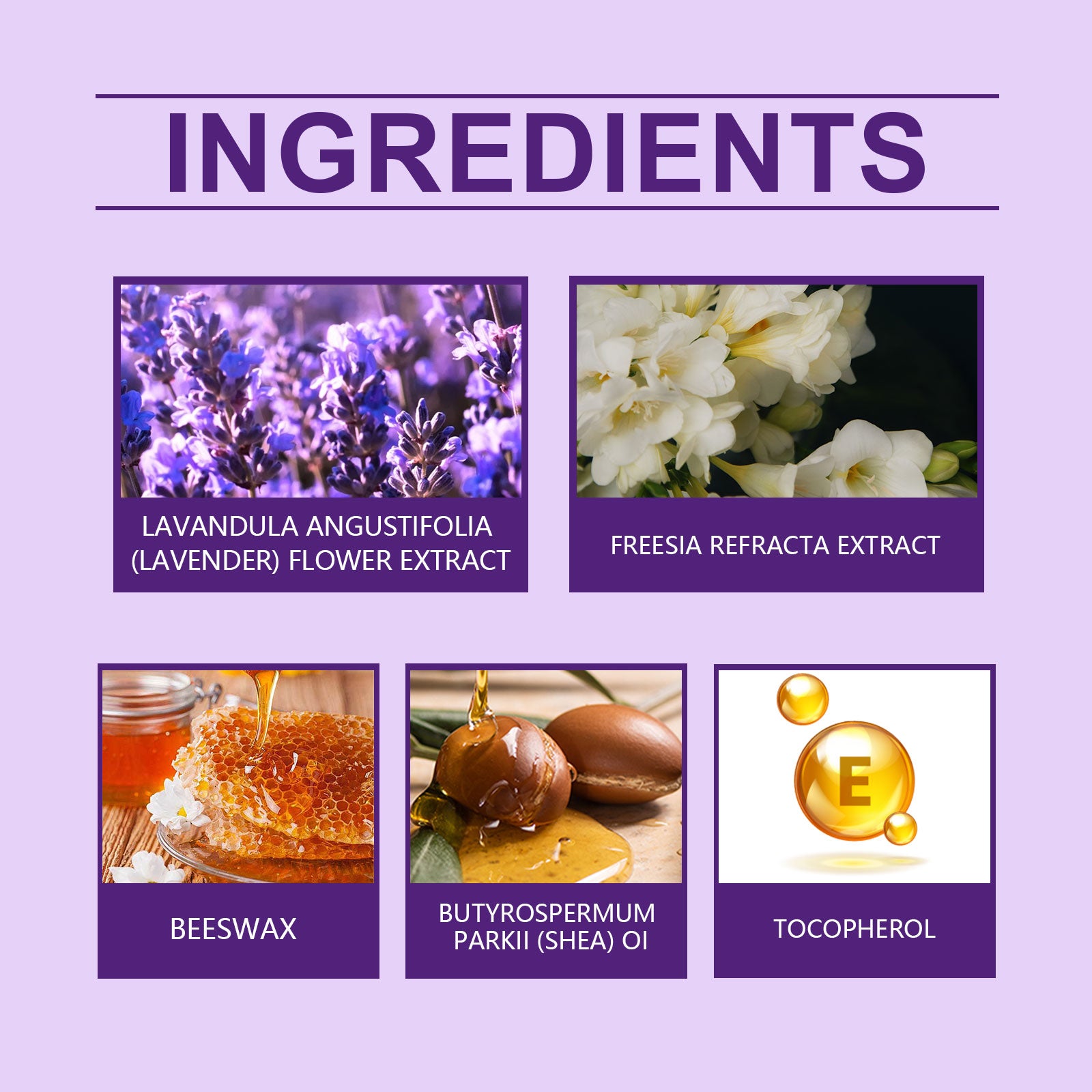 Solid Lavender Balm Natural Elegant Wrist Neck Long-Lasting Light Fragrance Refreshing Atmosphere Pocket Balm