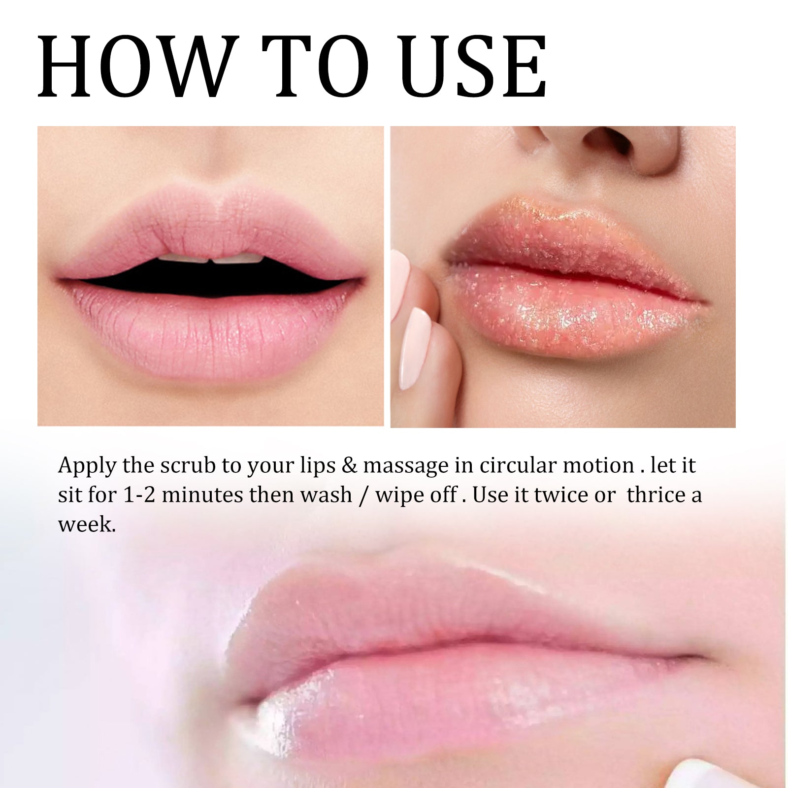 Brightening Lip Scrub Cleans Lips Exfoliating Dead Skin Moisturizing Lips Tender Lips Hydrating Lip Scrub