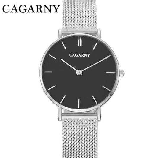 Cagarny Watches Women Ultra Thin Ladies Quartz Wristwatches 33mm