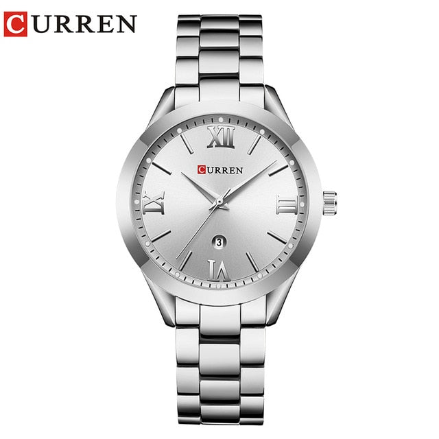 Reloj CURREN de oro para mujer, relojes creativos de acero para mujer, relojes de pulsera para mujer, reloj femenino, reloj femenino 