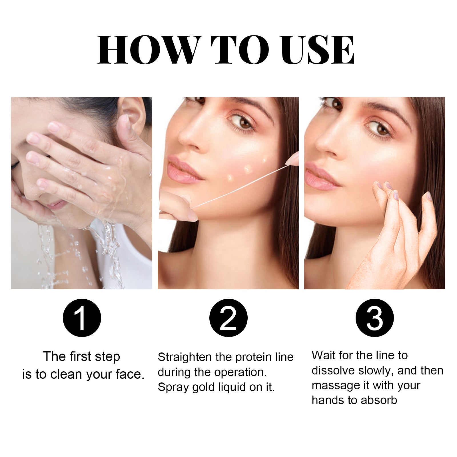 EELHOE Protein Line Lift Set Facial Shape Firming And Lifting Line Eye Line Anti-Wrinkle Serum