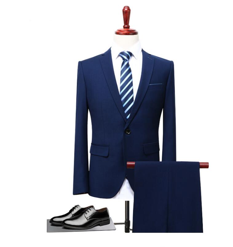 Suits Wedding Groom Plus Size 4XL 3 Pieces(Jacket+Vest+Pant) Slim Fit Casual Tuxedo Suit Male