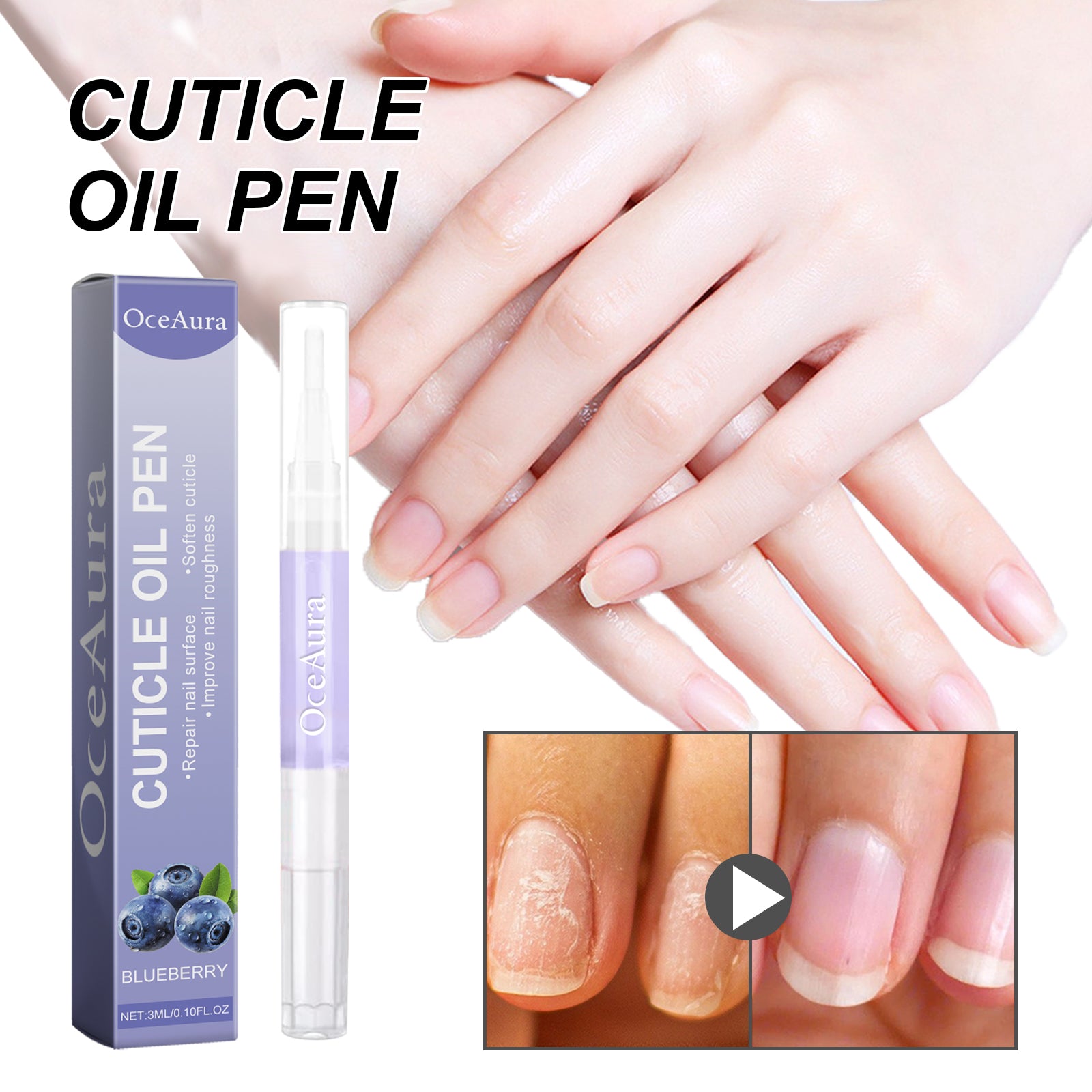 Cuticle Oil Pen, Repair Nails Rotten Nails Thickening Soft Nail Polish Care Oil