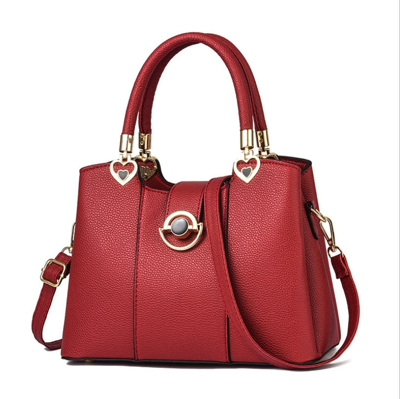 Western Style Solid Color Fashion Womens Handbags New High Quality Leather Women's Handbags Soft Leather Shoulder Messenger Bag