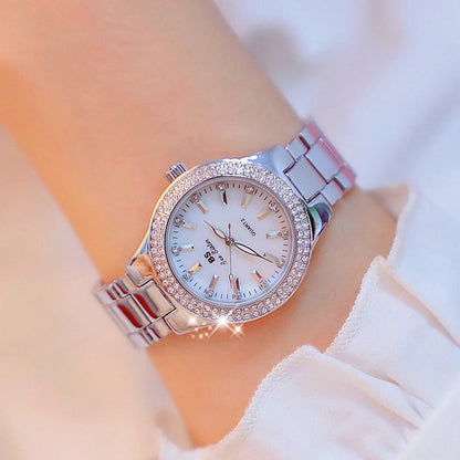 Relojes de diamantes de cristal para mujer 