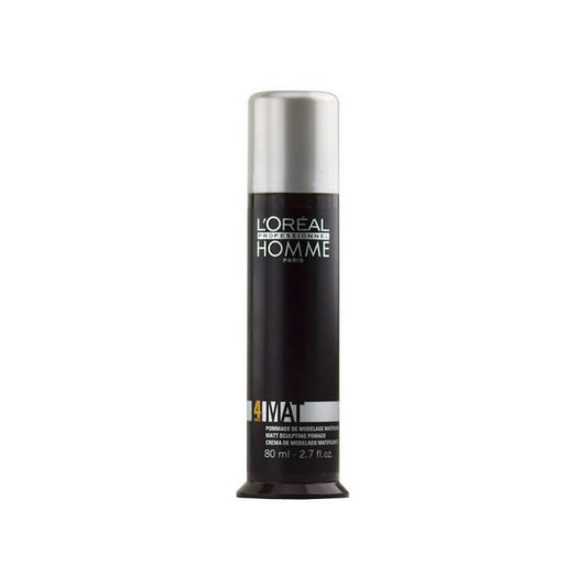 Lβ€™OrΓ©al Professionnel Homme 4 Force Matt Sculpting Pomade 80ml