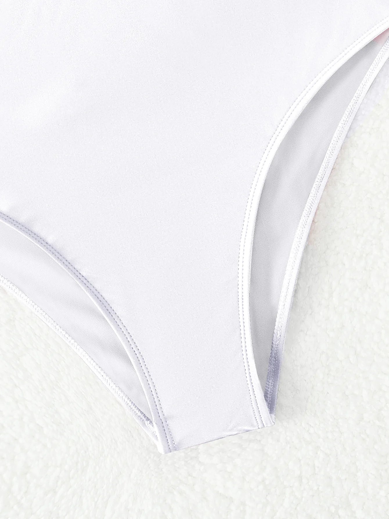 Pantaloncini da spiaggia da donna in puro colore push up a vita alta pantaloni corti a triangolo in tessuto tinta unita bikini design senso costume da bagno