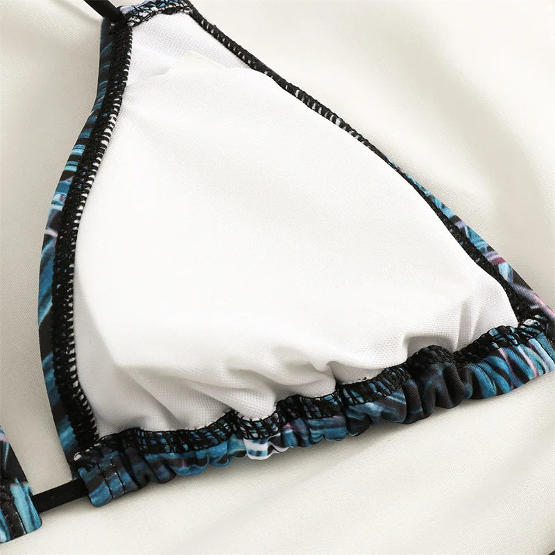 Bikini Women Swimsuit 2023 New Swimwear Sexy Lace Up Bikinis Set Backless Bathing Suit For Female Biquini Summer Two Piece Suits