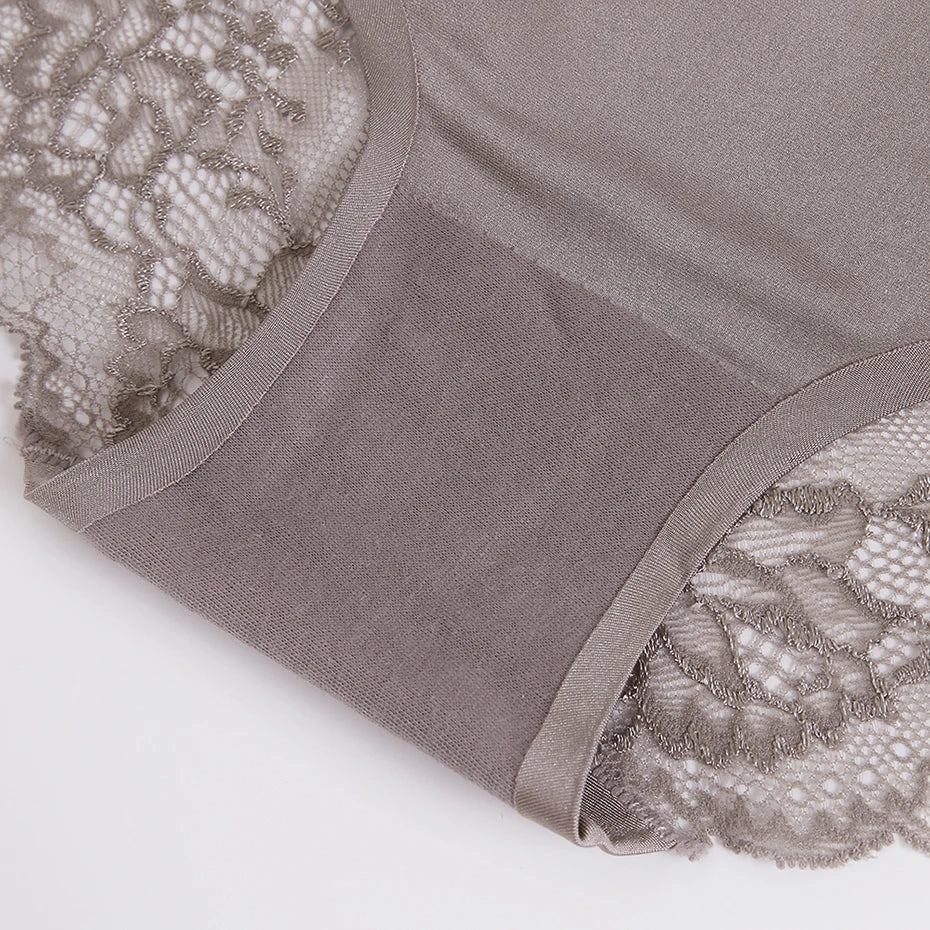 WarmSteps Mutandine da donna sexy in pizzo Intimo senza cuciture per donna Plus Taglia grande XXXXL Lingerie Slip in cotone a vita bassa