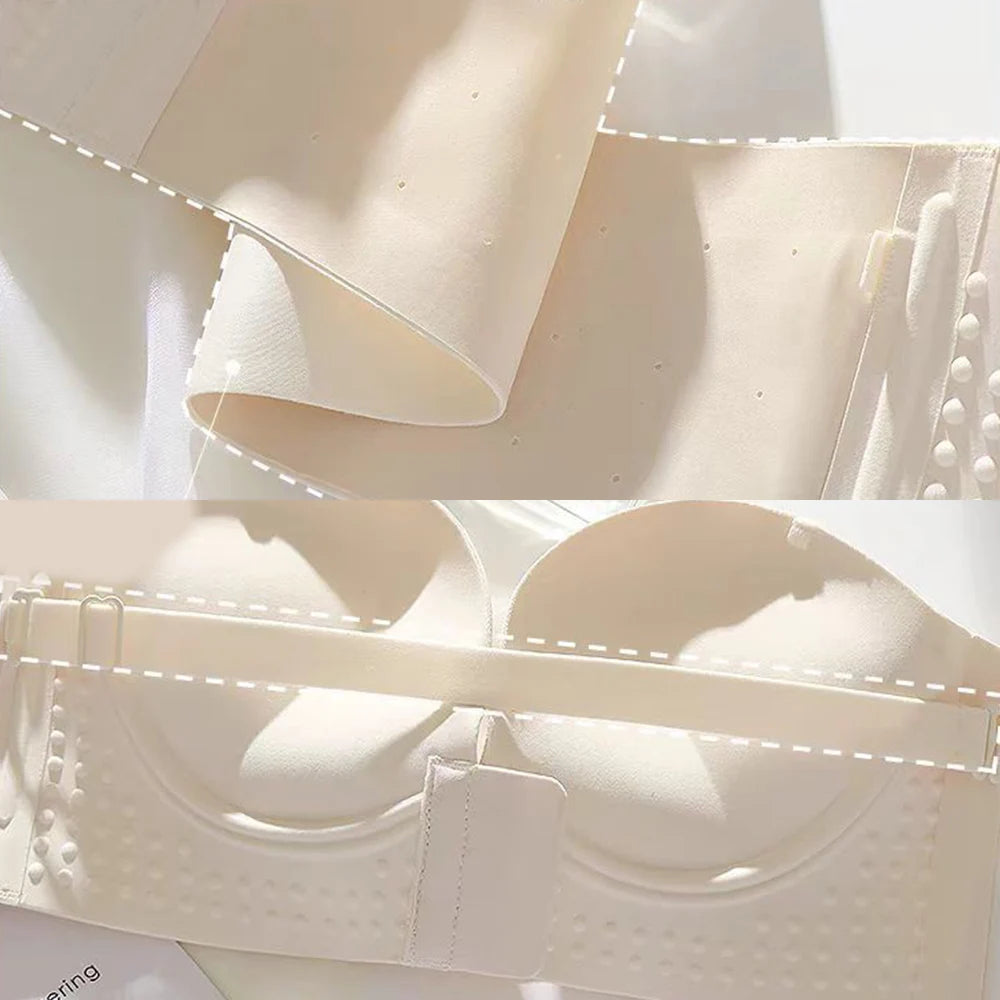 Sexy Seamless Bra Invisible Strapless Bras Anti-slip Front Buckle Small Breast Push Up Wireless Female Lingerie Women Underwear