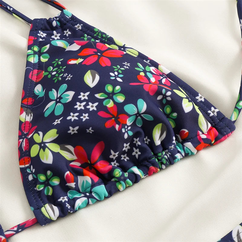 Bikini Women Swimsuit 2023 New Swimwear Sexy Lace Up Bikinis Set Backless Bathing Suit For Female Biquini Summer Two Piece Suits