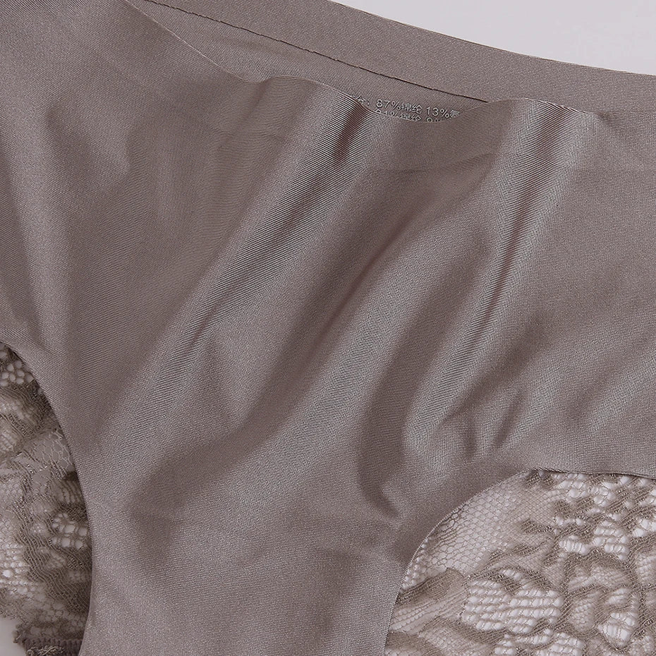 WarmSteps Mutandine da donna sexy in pizzo Intimo senza cuciture per donna Plus Taglia grande XXXXL Lingerie Slip in cotone a vita bassa