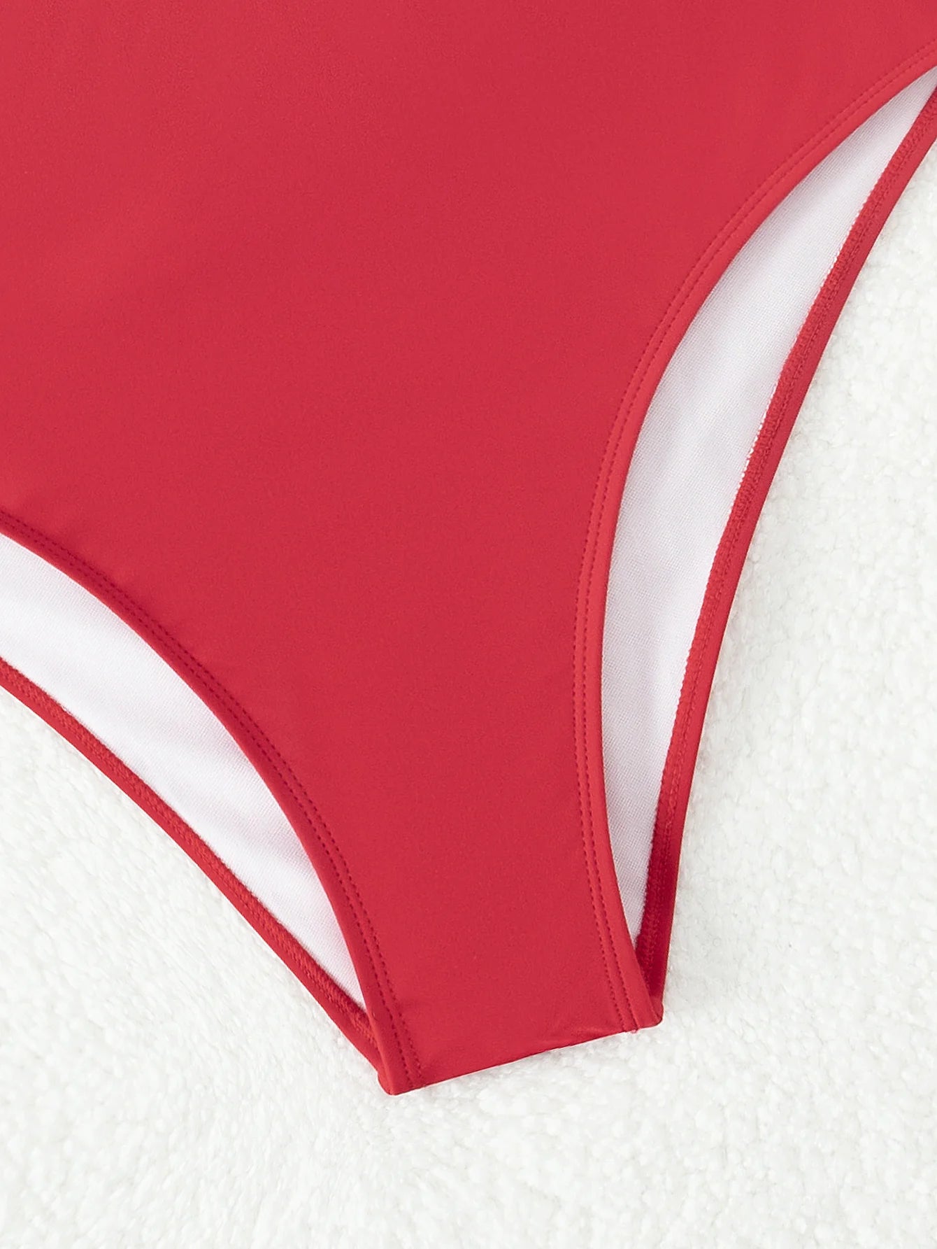 Pantaloncini da spiaggia da donna in puro colore push up a vita alta pantaloni corti a triangolo in tessuto tinta unita bikini design senso costume da bagno