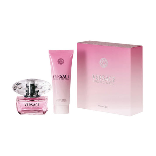 Versace Bright Crystal Eau De Toilette Spray 50ml Set 2 Pieces