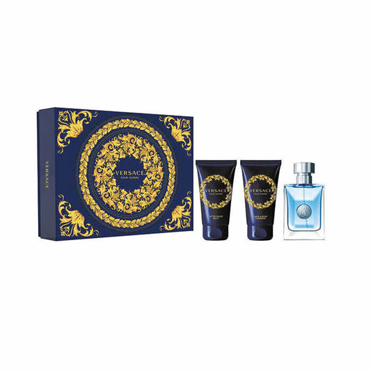 Versace Pour Homme Eau De Toilette Spray 50ml Set 3 Pezzi