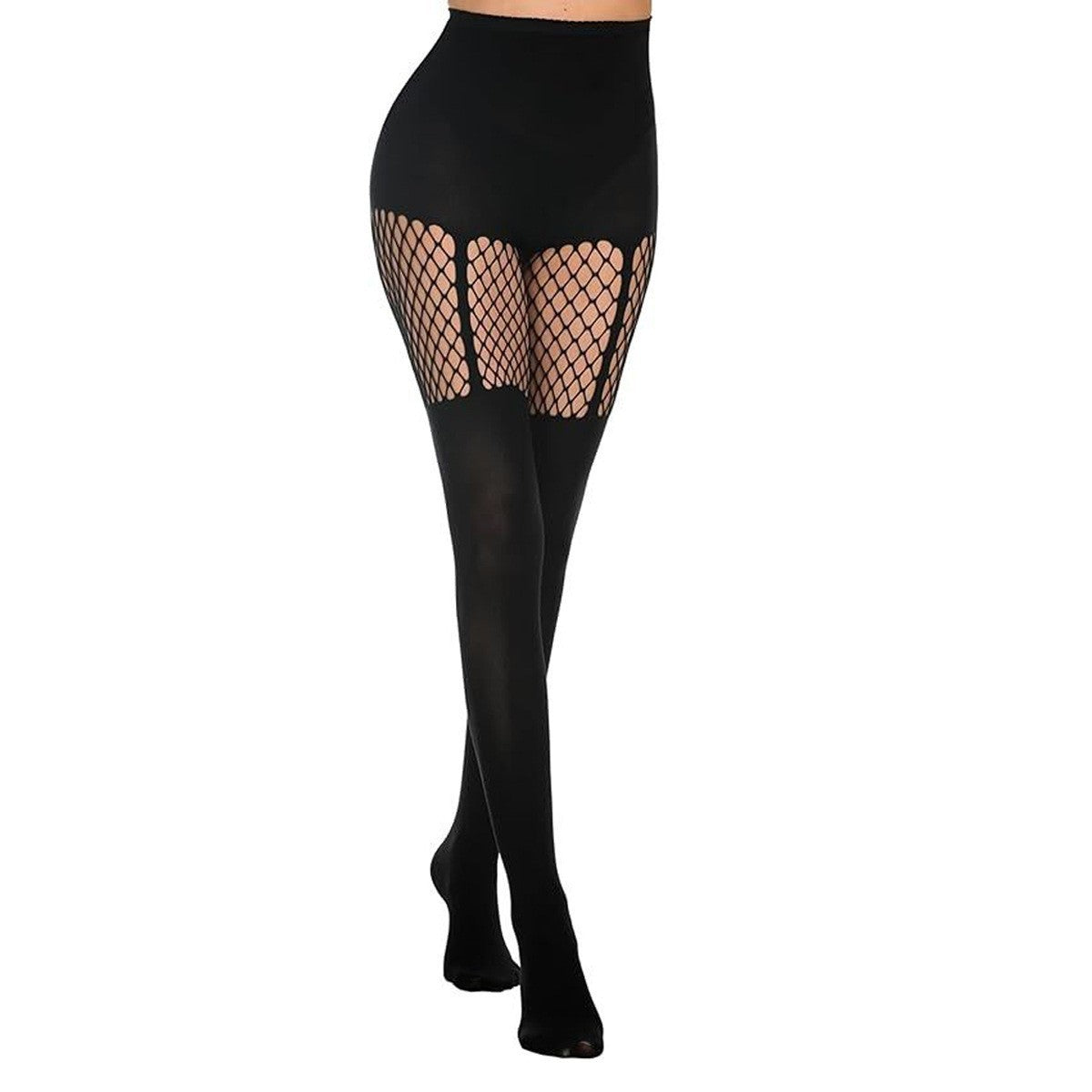 European And American Halloween Fishnet Stockings Plus Size Thin Hollow Sling