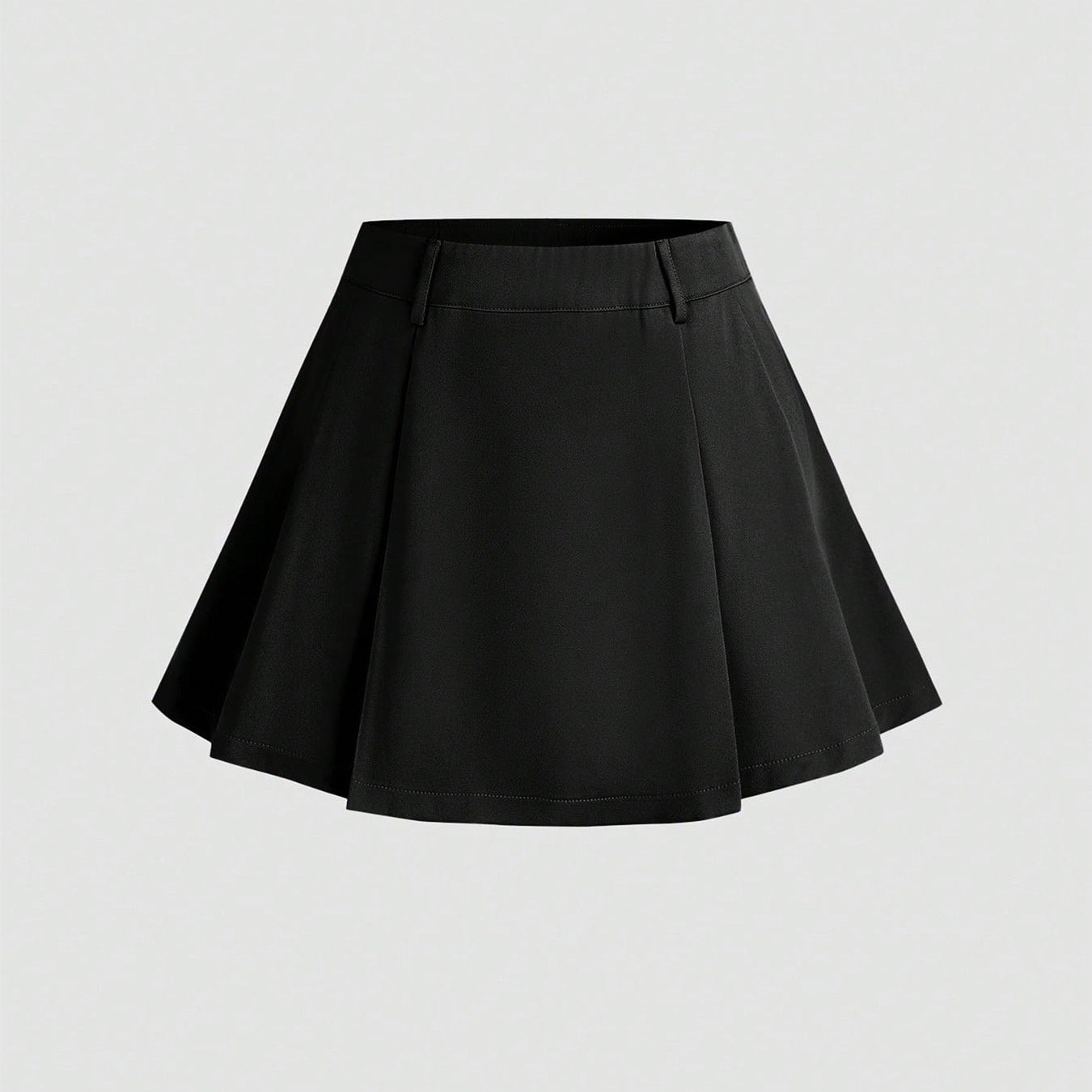 Stylish And Minimalist Pleated Design Womens Skirt
