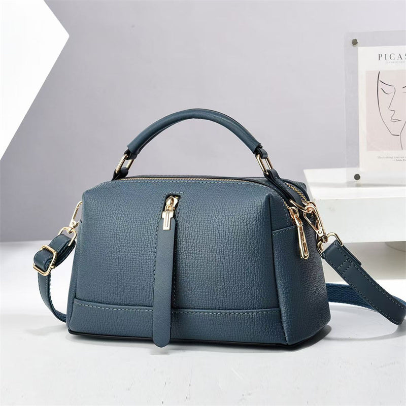 Carmine Classy Handbag - Selling Custom Logo New Fashion Small Square PU Leather Crossbody Shoulder Bag Zipper Large Capacity Casual Woman's Handbag