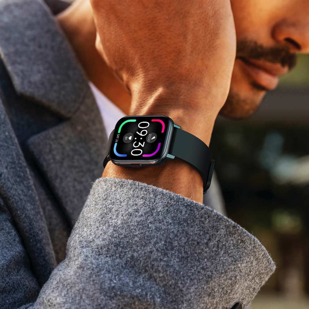 Reloj inteligente con pantalla táctil y control del ritmo cardíaco y de la presión arterial