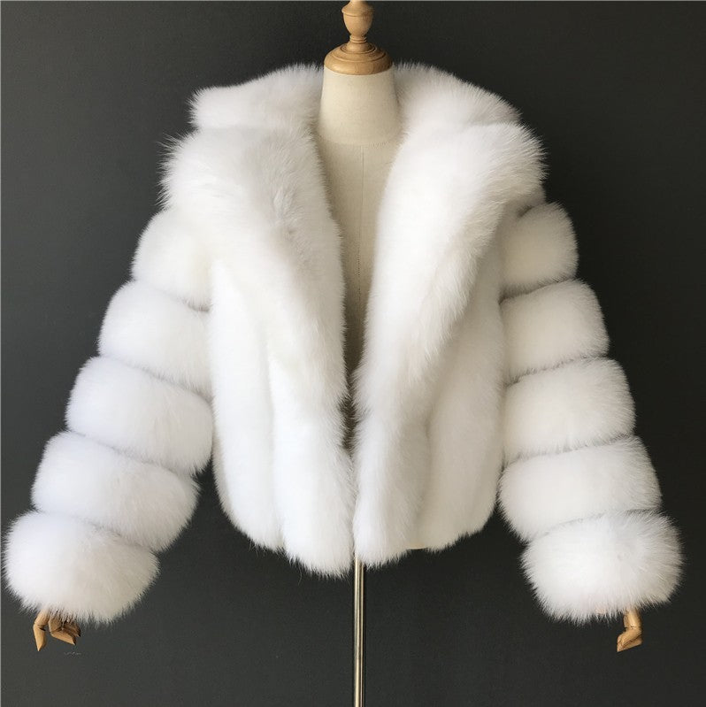 Coat Imitation Fox Fur Women's Clothing