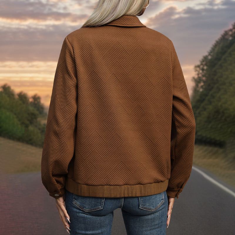 Casual Loose Women's Wear Maillard Style Jacket