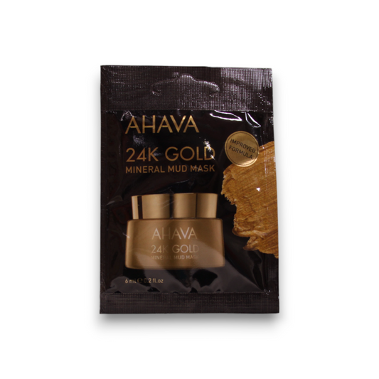 Ahava, Single Use 24K Gold Mineral, Hydrating, Mud Mask, For Face, 6 ml *Tester