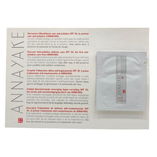 Annayake, Ultratime, Anti-Pollution, Cream, For Face, SPF 30, 3 ml *Sample