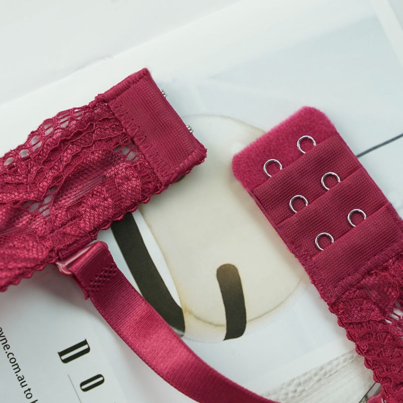 Sexy European And American Lace Sweet Bra, Thin Cup For Gathering And Shaping, New Autumn And Winter Lingerie Set