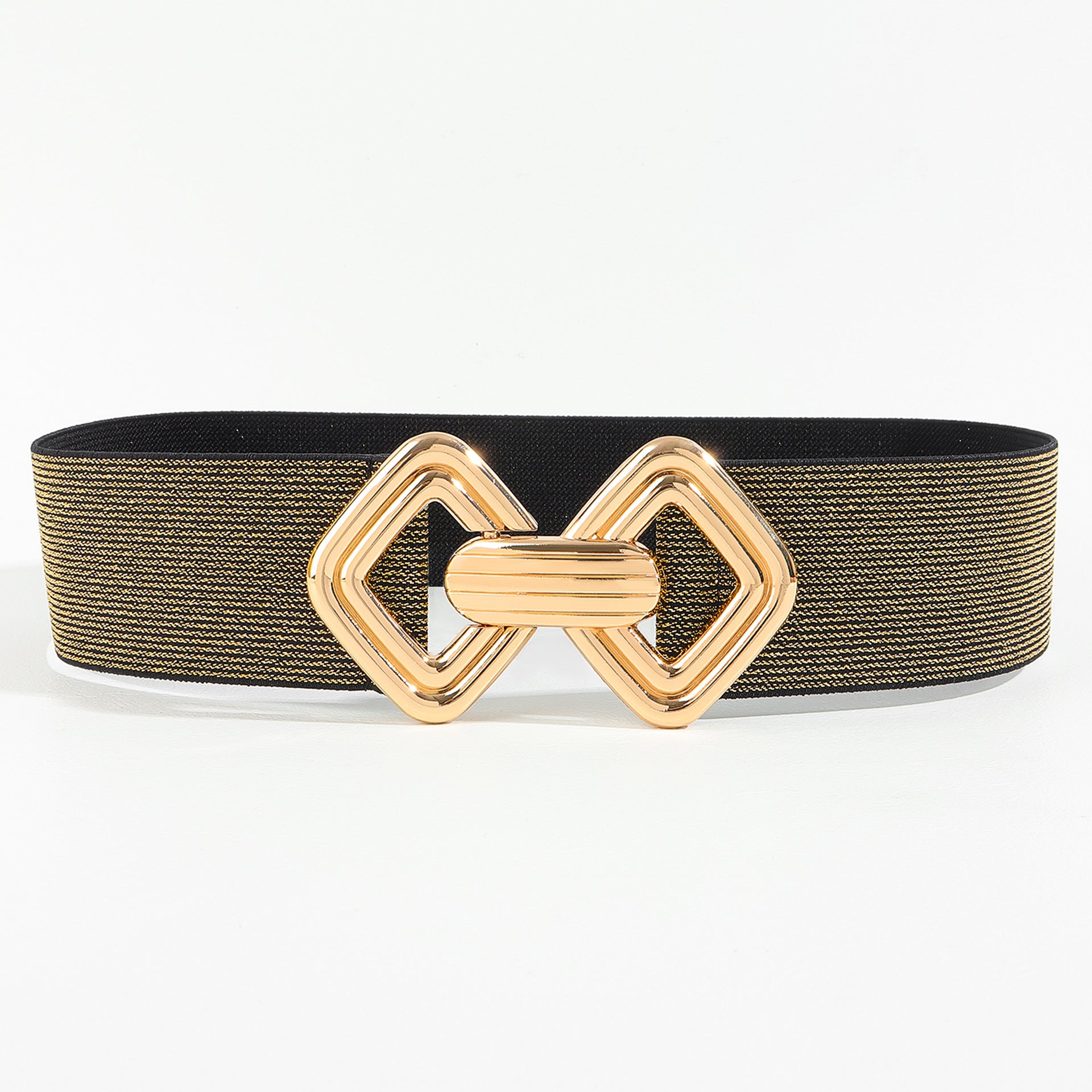 Elastic Waistband Women's Wide Waist Seal Decoration