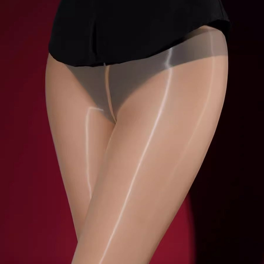 Ultra-thin Snagging Resistant Sock Women's Black Incarnadine Horse Oil Pantyhose