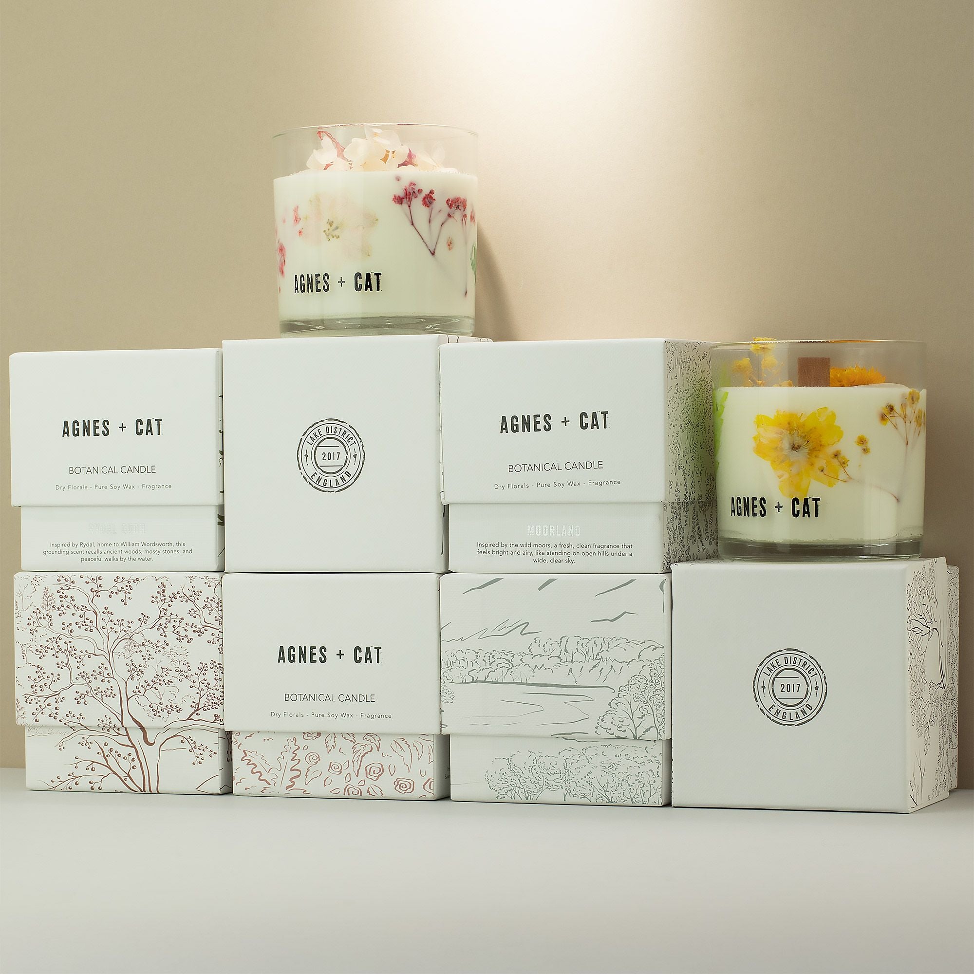 Agnes + Cat Botanical Soy Wax Candle - Lakeland Mocha