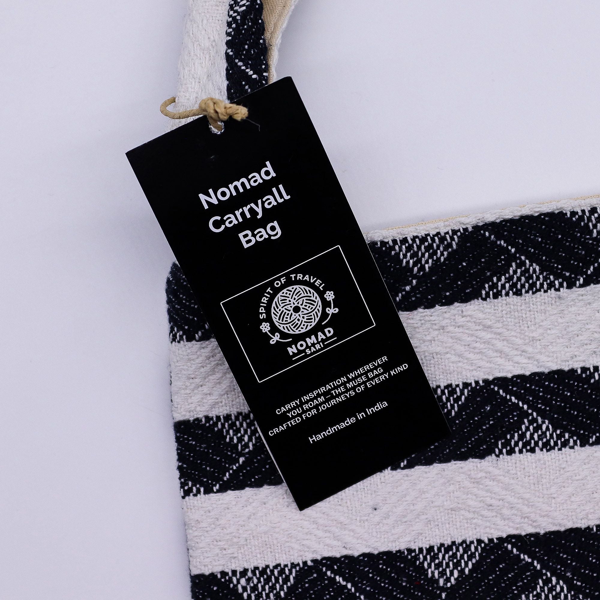 Nomad Sari Jacquard Natural Nomad Carryall Bags - Atlas Nomad