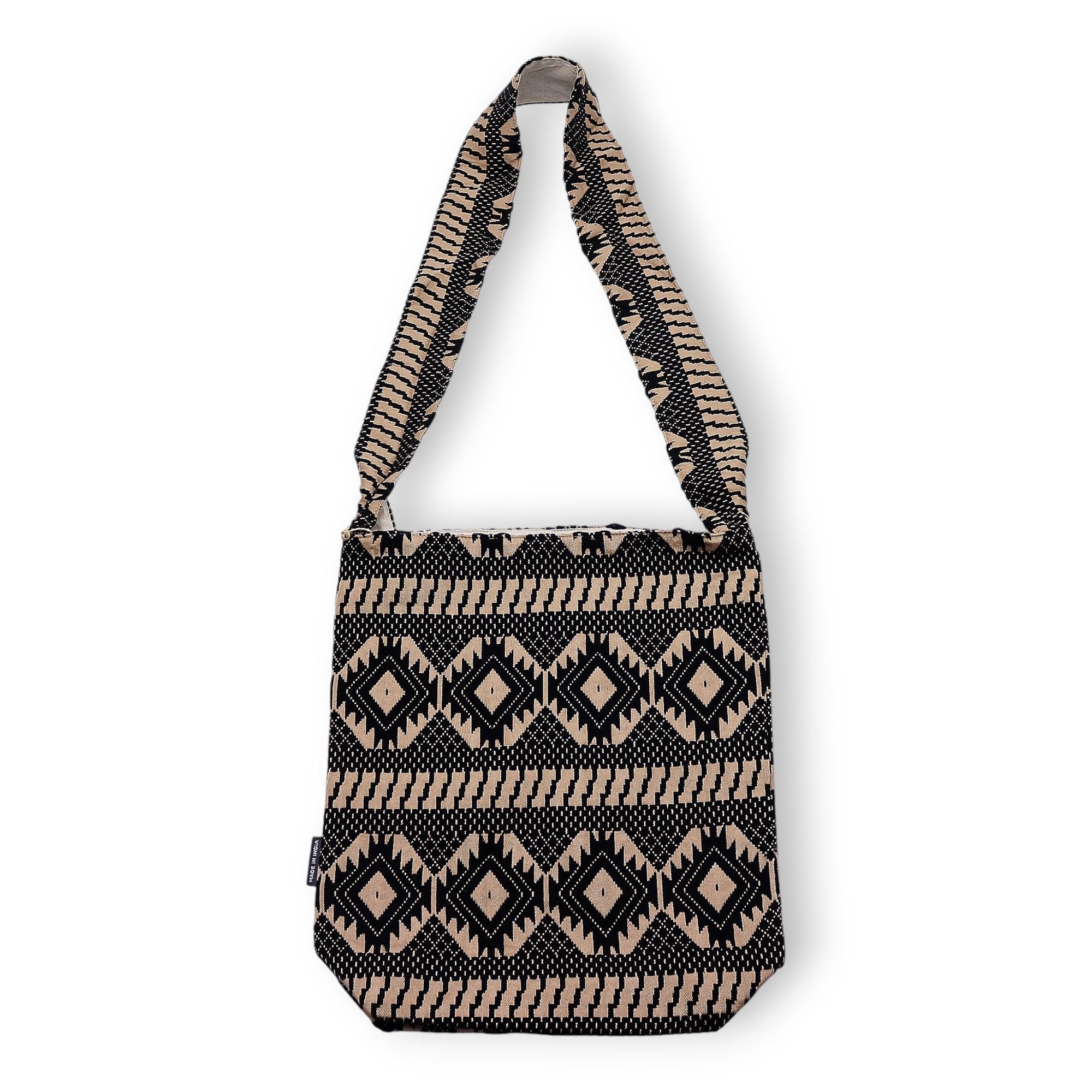Nomad Sari Jacquard Natural Nomad Carryall Bags - Desert Loom