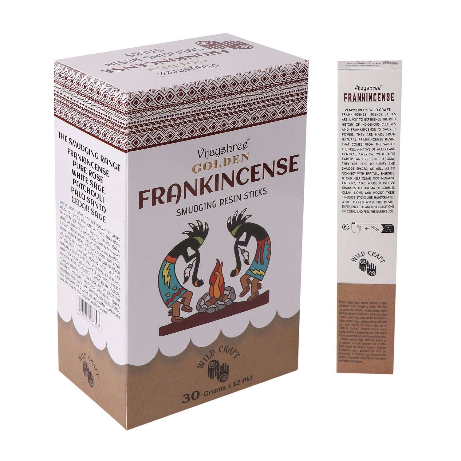 Golden Frankincense Smudging Resin Sticks – 30g