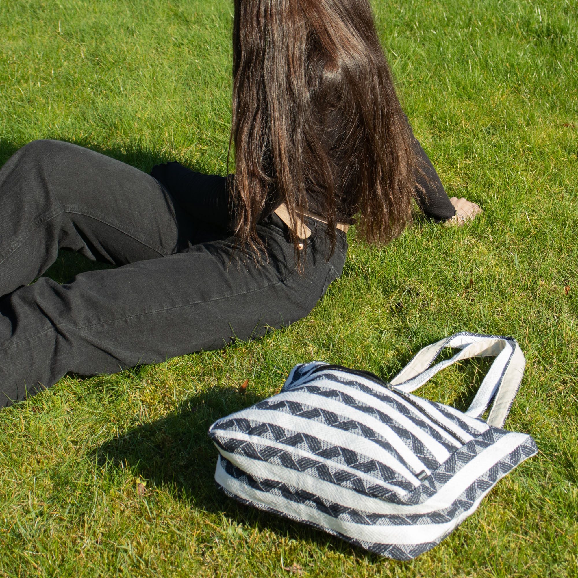 Nomad Sari Jacquard Natural Wander Muse Bags - Atlas Nomad