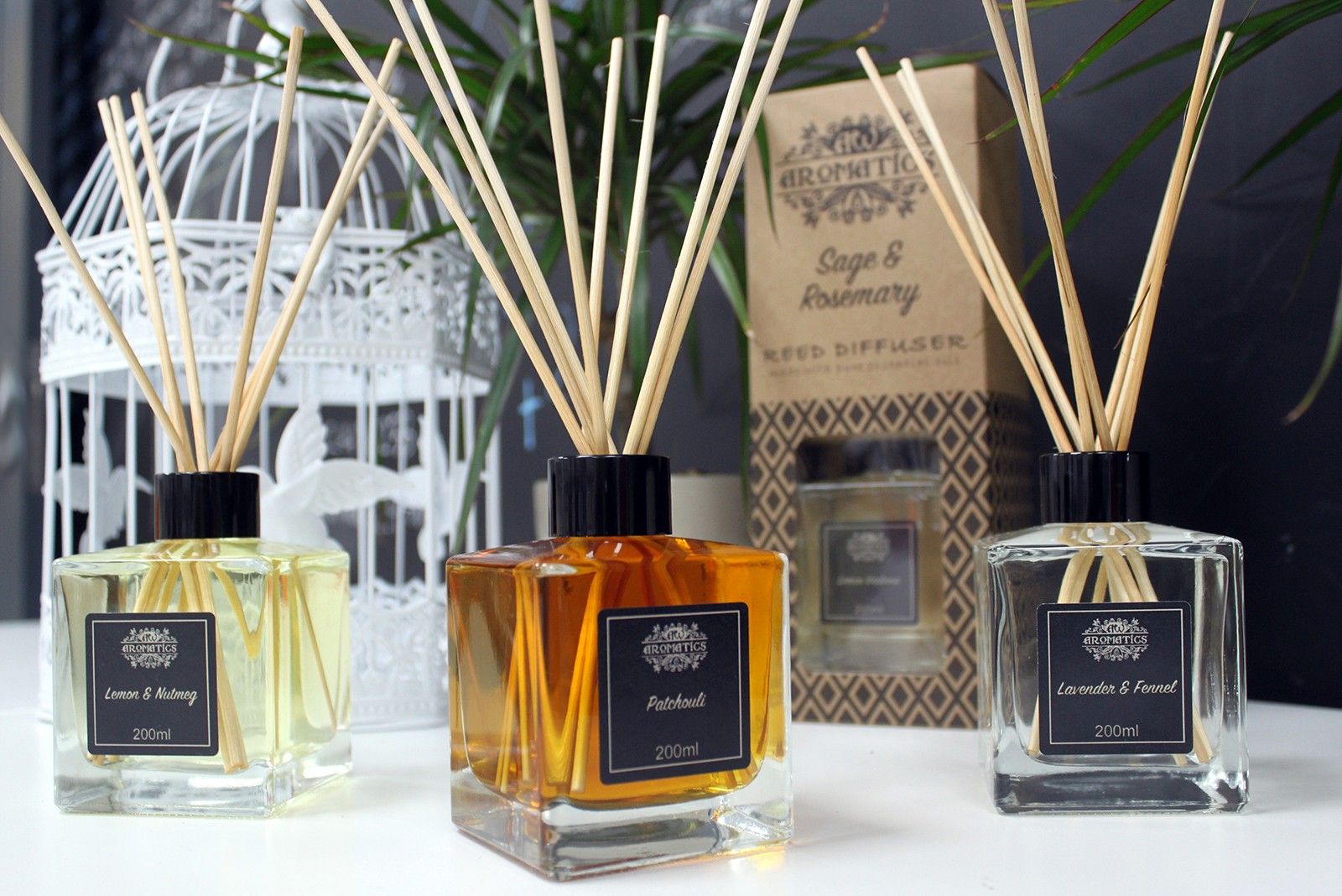 200ml Geranium & Rose Essential Oil Reed Diffuser