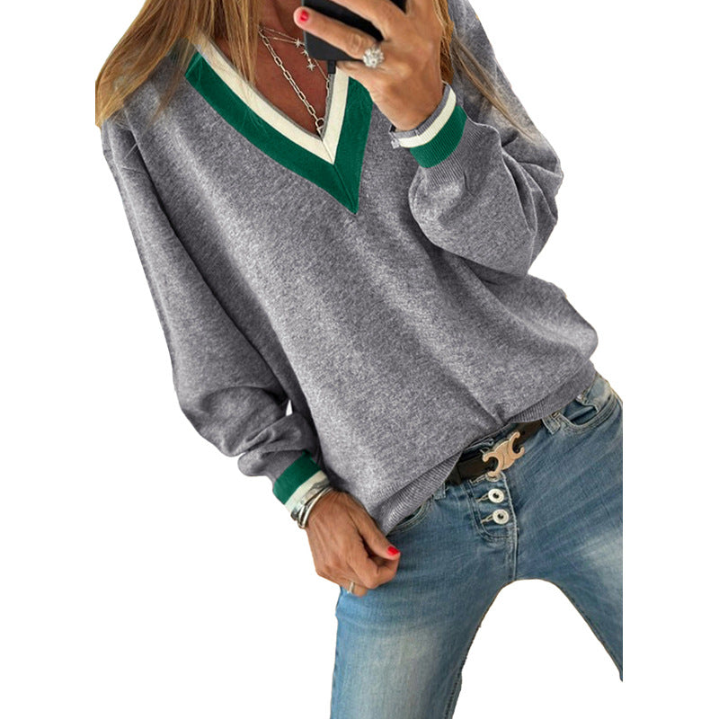 Casual Style Loose Knitted Top For Women