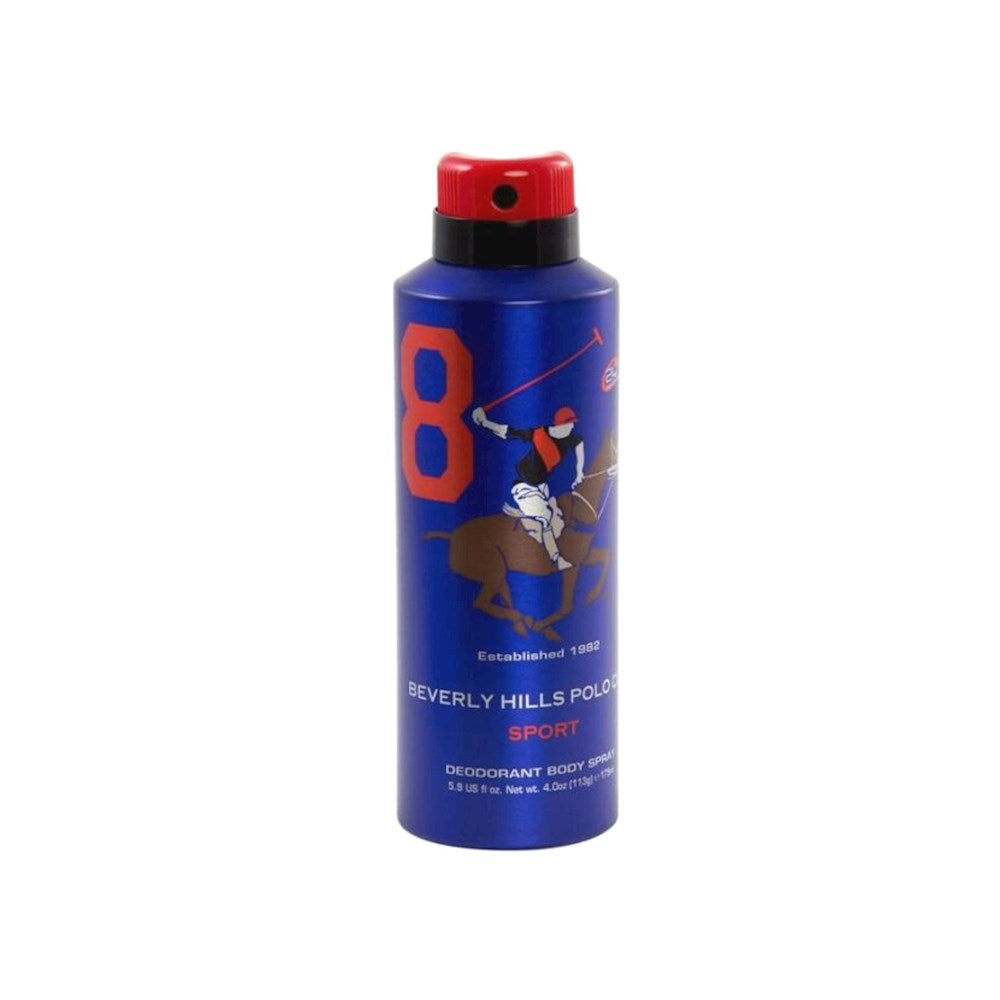 Beverly Hills Polo Club, 1982 - Sport 8, Anti-Perspirant, Deodorant Spray, For Men, 175 ml