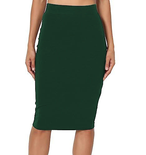 Fashion High Waist Over Knee Pencil Skirt